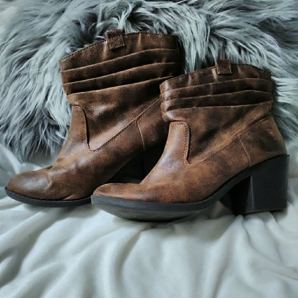 Brown booties